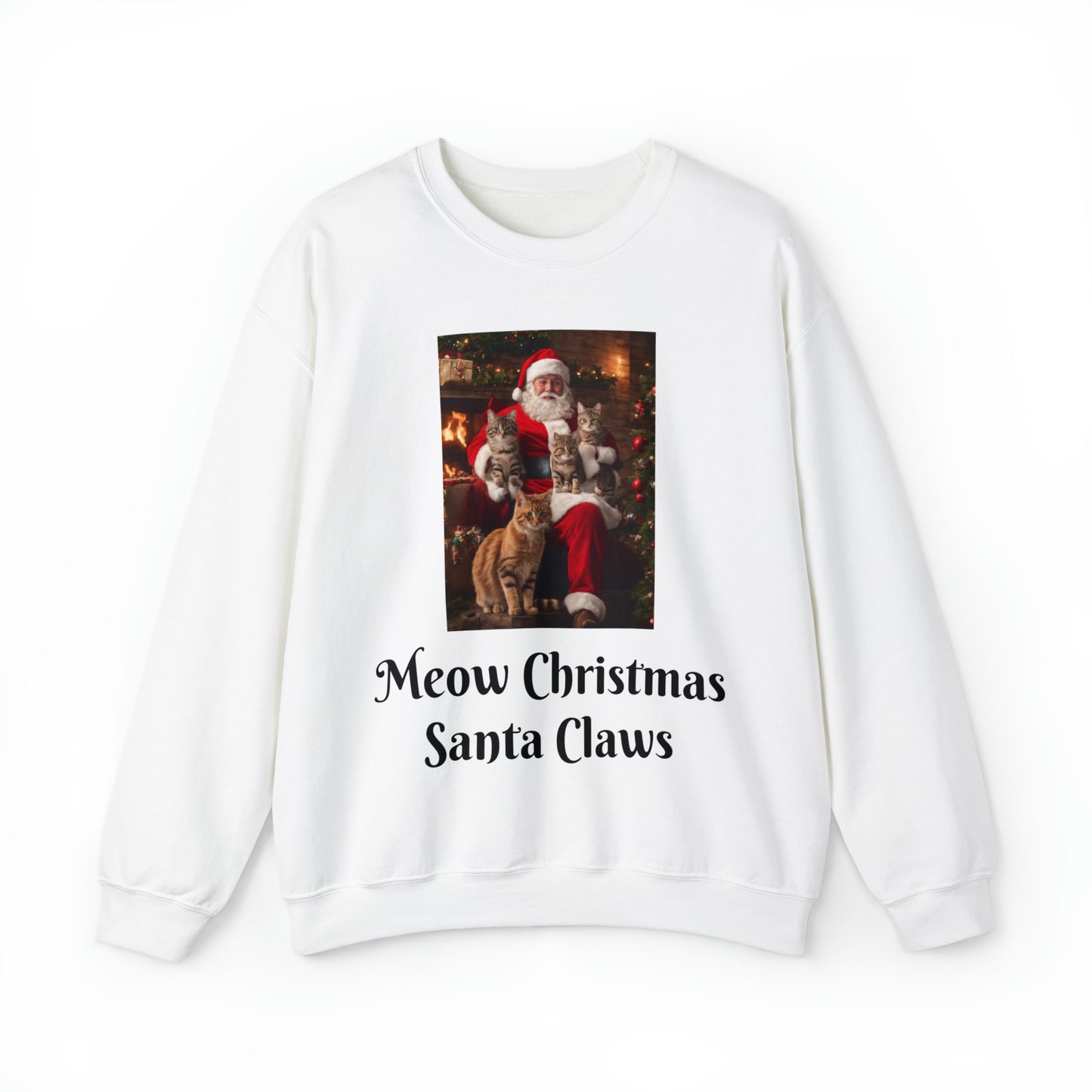 Unisex Heavy Blend™ Christmas Cat Sweatshirt